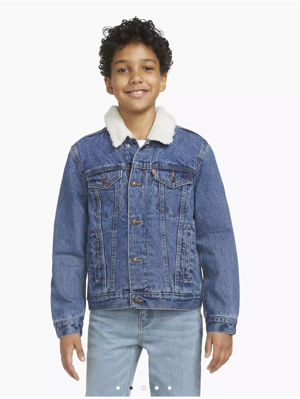 Levi's Sherpa Trucker Jacket Boys Medium 10-12